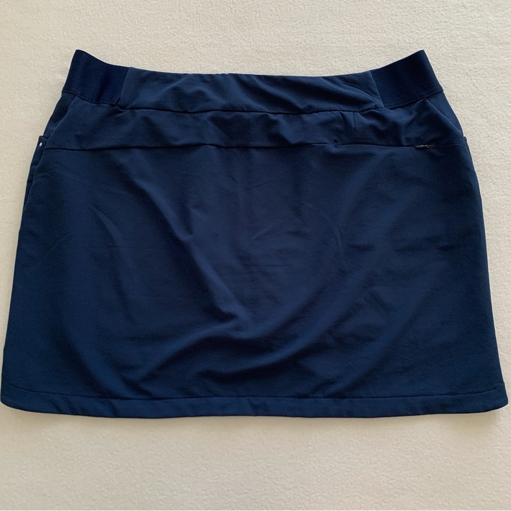 Greg Norman Play Dry Women's Pull On 18.5" Golf Skort 3.5" Shorts Liner Navy XXL - Picture 2 of 14